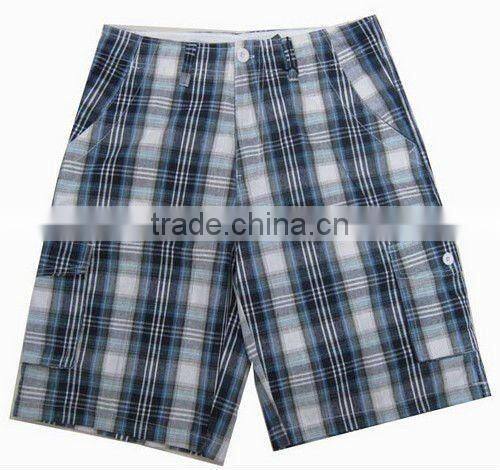 1105 Comfortable Mens check short