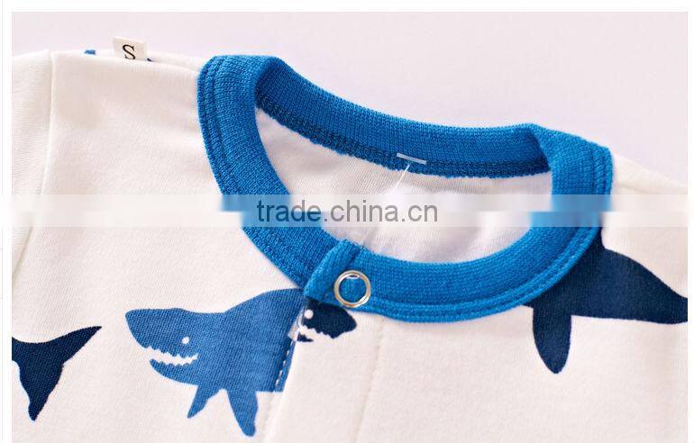 Wholesale cotton plain baby romper,baby animal print rompers,long sleeves long leg baby romper