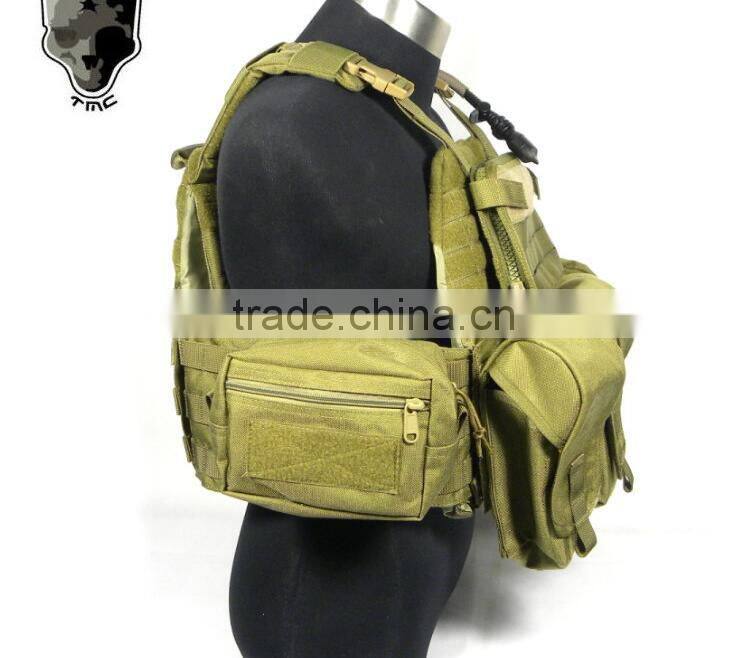 PI style lightweight 9 bags military green tactical bulletproof vests