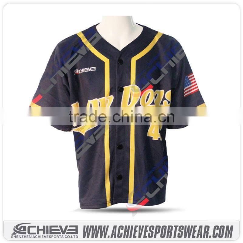 Athletic custom baseball jersey sublimated league game baseball shirts active baseball vest suits uniforms