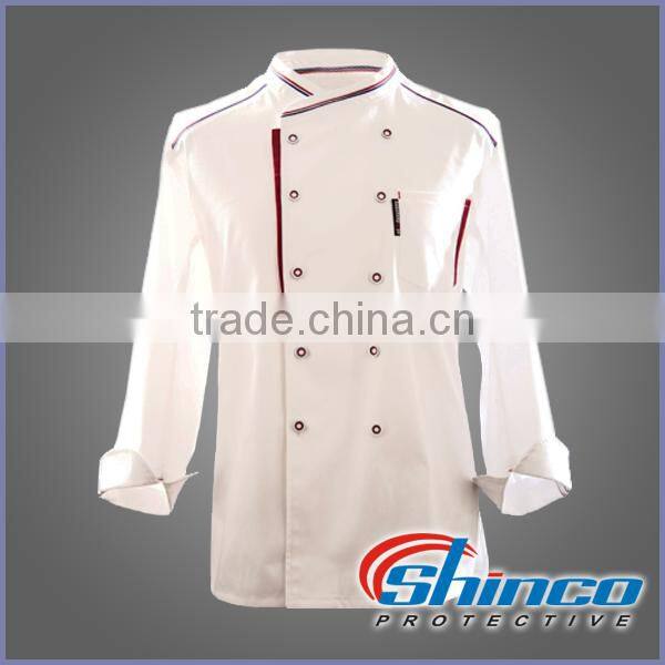 Wholesale cotton polyester restaurant uniform designs