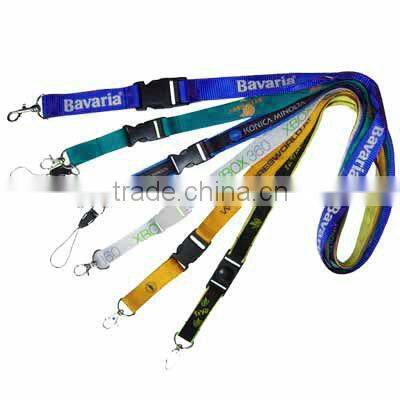 Heat transfer neck lanyard strap both sides id sublimation lanyard
