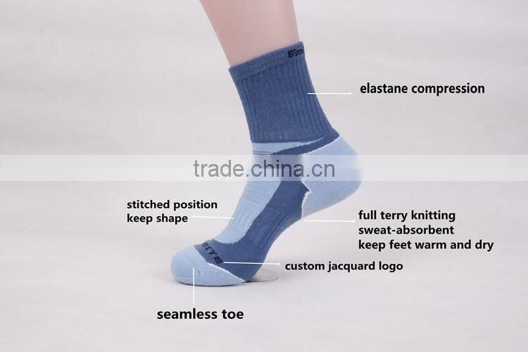 Thermolite hiking ski sport socks full terry knitting socks