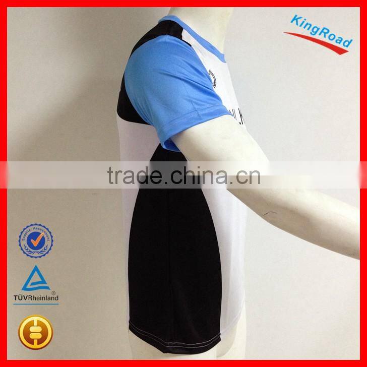 100% polyester Coolmax sports shirt, Ladies custom running jersey