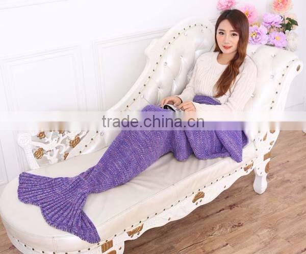 Wholesale Crochet Animal Adult TV Mermaid Tail Blanket