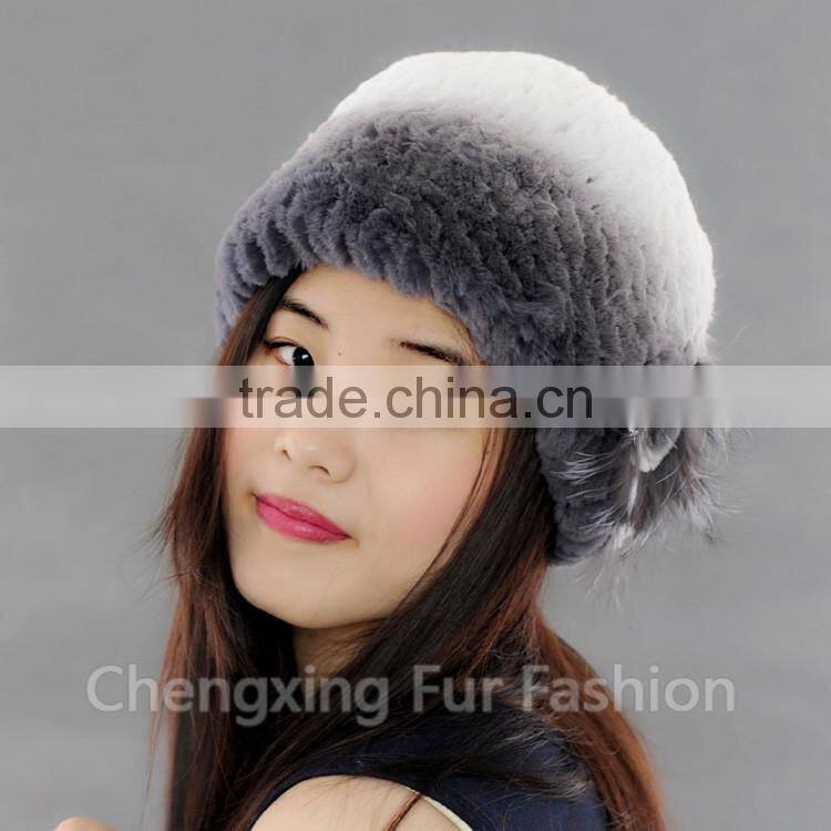 CX-C-246E 2016 Russian Fashion Rex Rabbit Fur Winter Hat