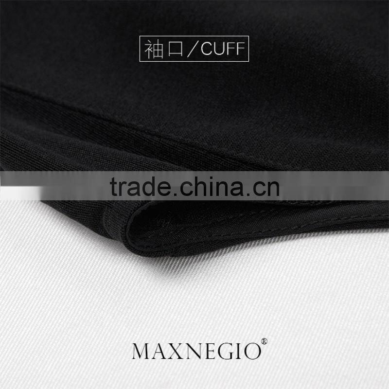 MaxNegio Brand Wholesale Fashion Chiffon 2016 Latest Design Jewel Neck Party Jumpsuit for Ladies