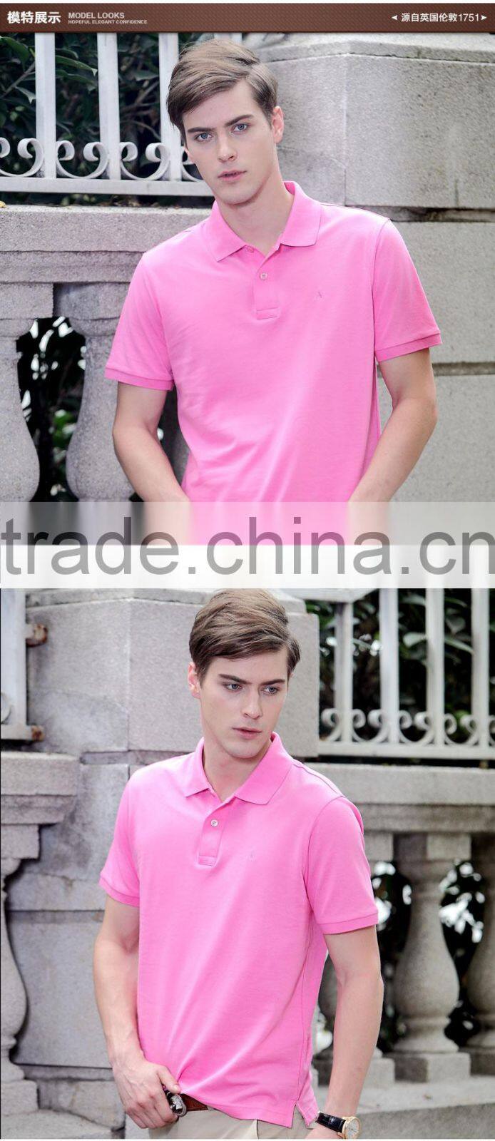 Wholesale fashion 180g polo t shirts 100% cotton wholesale price