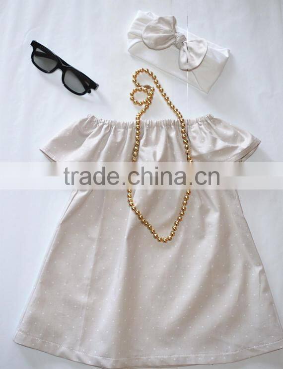 Children's Boutique Clothing Wholesale Little Girl Summer Grey Dress Girls Birthday Party Dresses