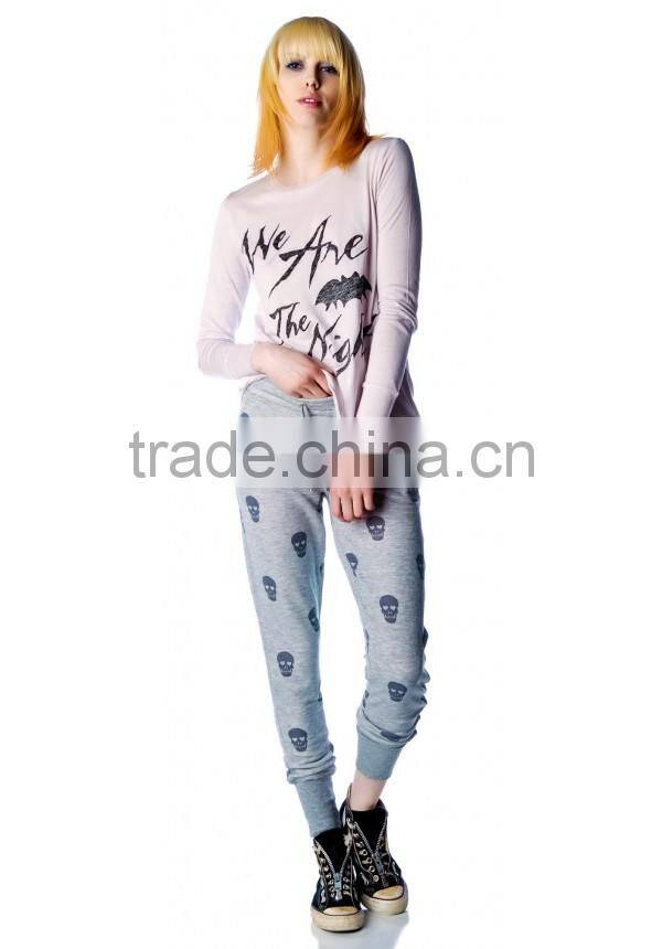 wholesale fashion print sportwear sweatpants for women
