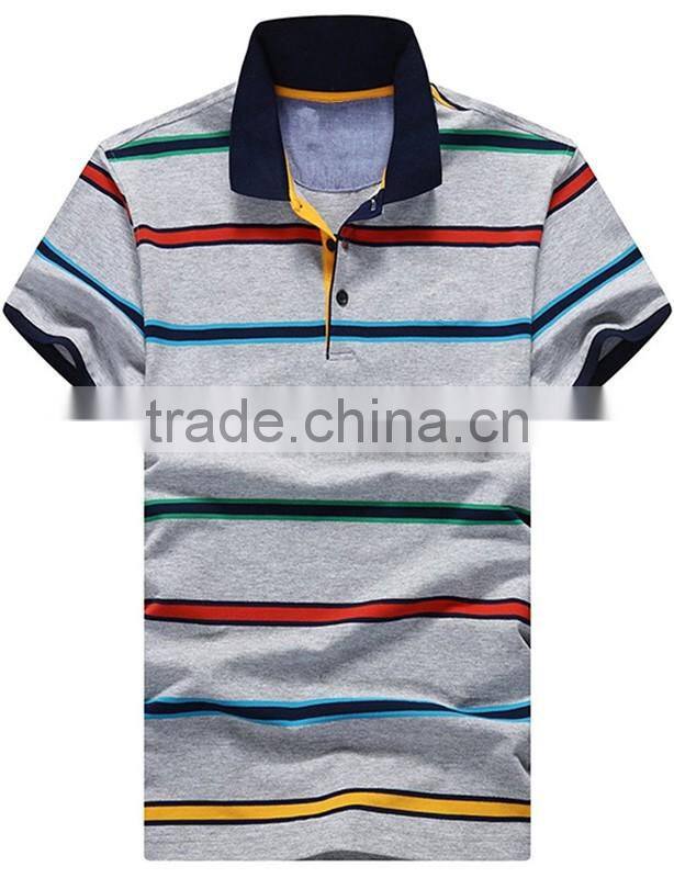 Stripe custom plain no design polo shirt