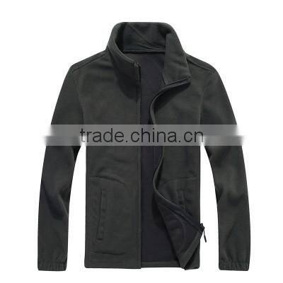 Fashion Design Long Zipper Men Hooded Fleece Jacket