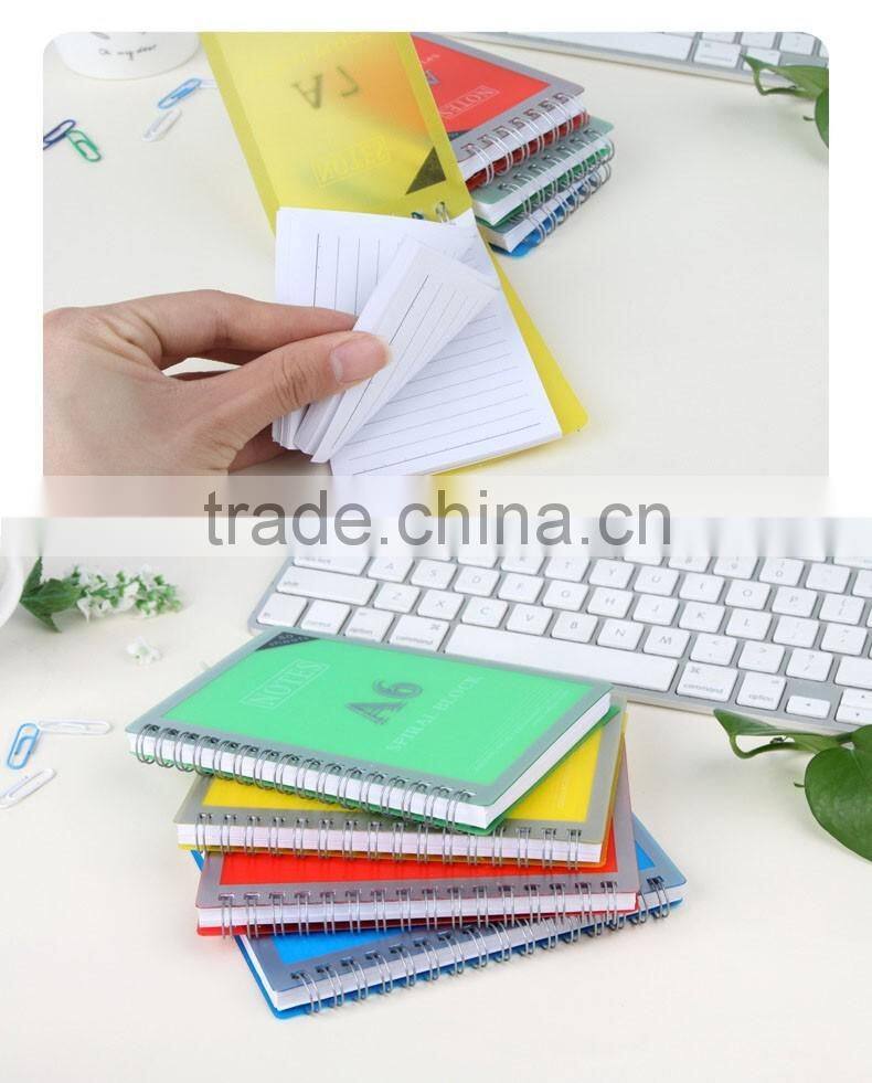 A7,A6,A5,B5 PP cover notbeook wire-o binding writing pad customizable memo pad