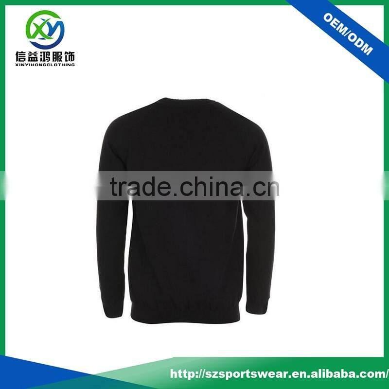 New Design Pure Cotton Stretch Pattern O Collar Golf Knitwear For Men