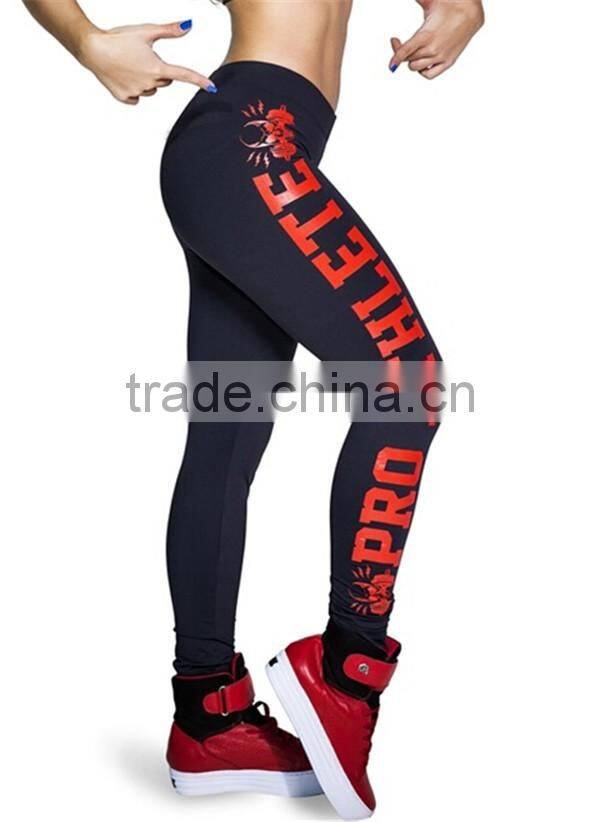 Fashion design women print compression running tights women leggings
