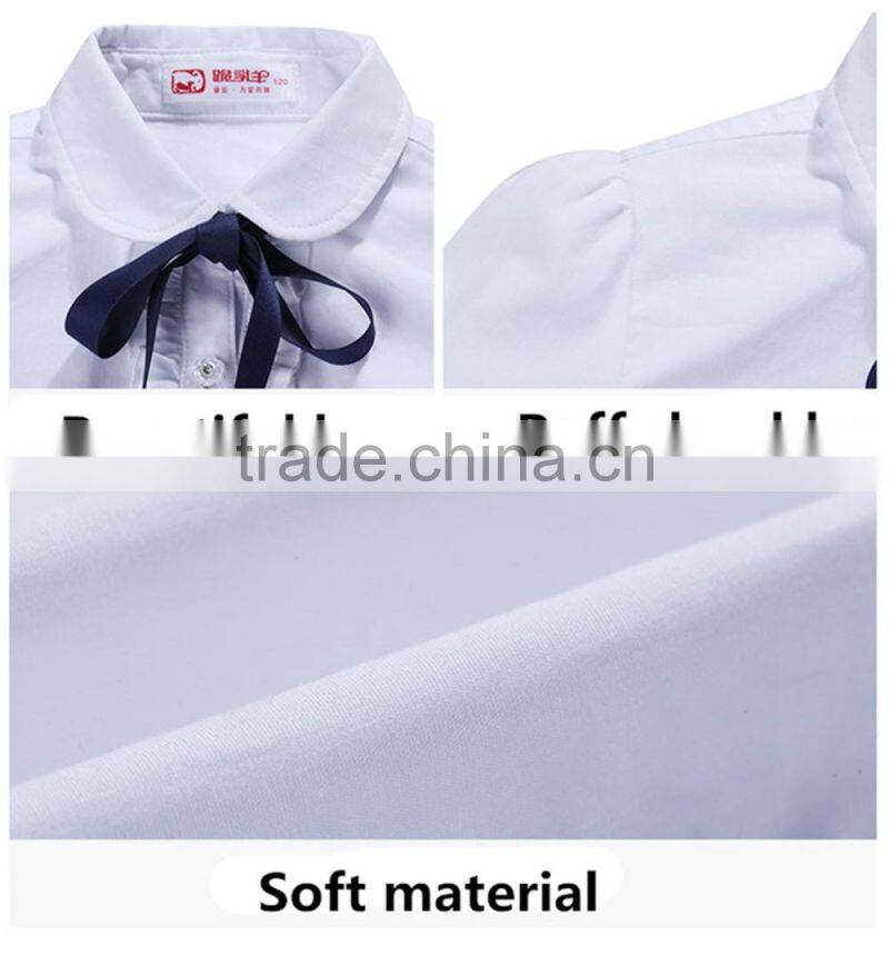 Custom uniform shirts wholesale /Cheap primary school uniform white shirts