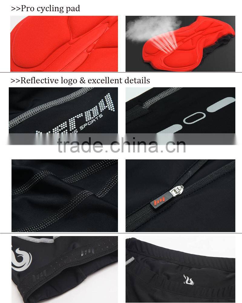 BEROY Sports Wear Men's Compression Padded Cycling Tights