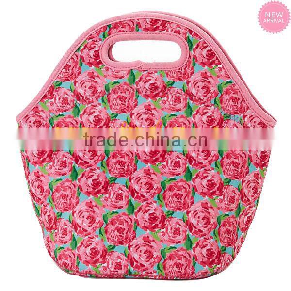 Wholesale lilly inspired lunch tote bags