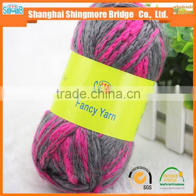 China tube yarn supplier hot wholesale fashion hollow yarn for knitting with factory price