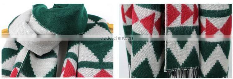 Women Geometric Winter Scarf Christmas Festival scarf RL-245