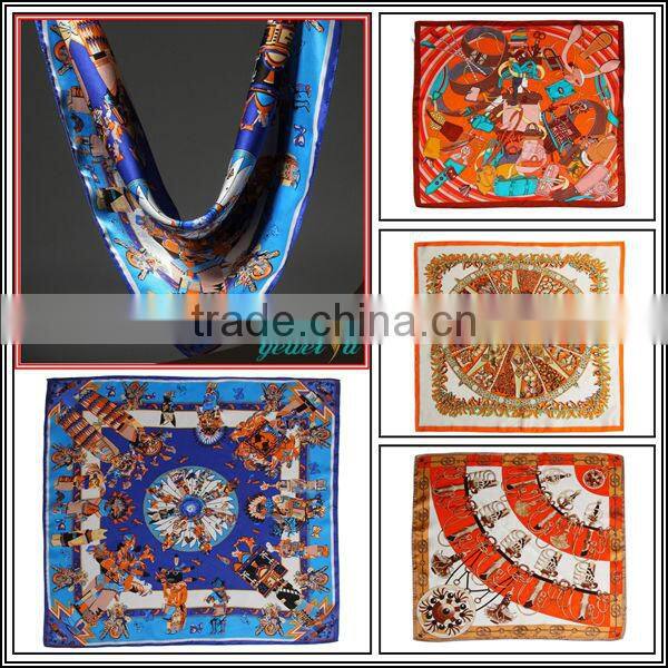 2014 New Fashion Handkerchief Custom Printed Irish Scarf