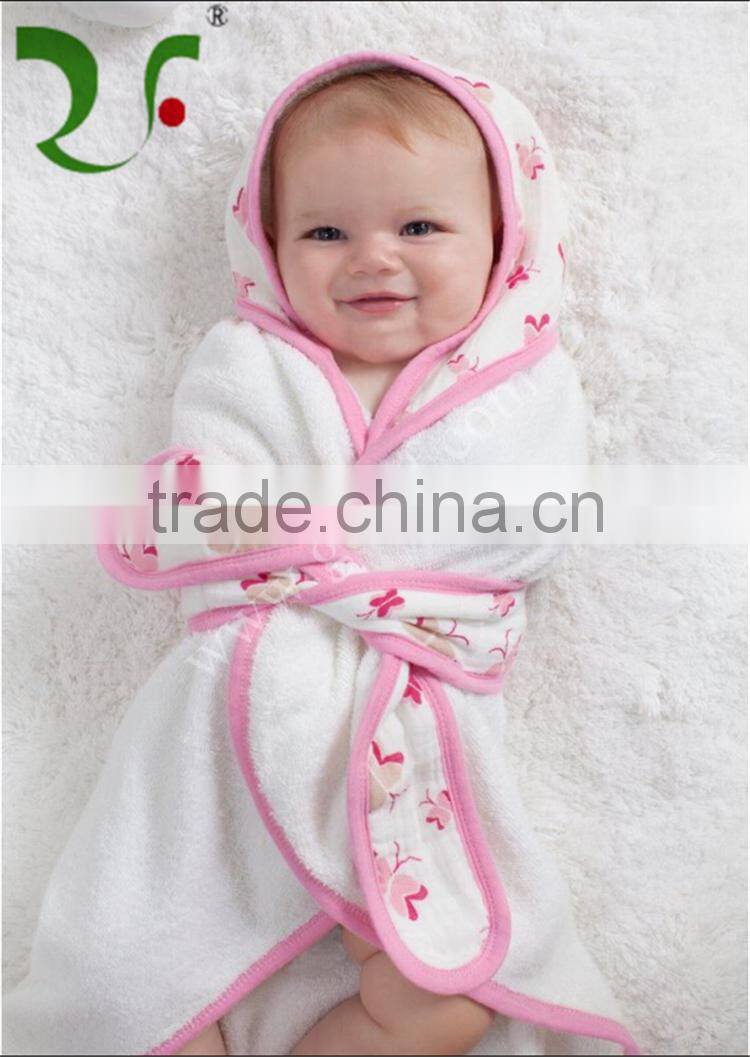 100% cotton baby hooded towel