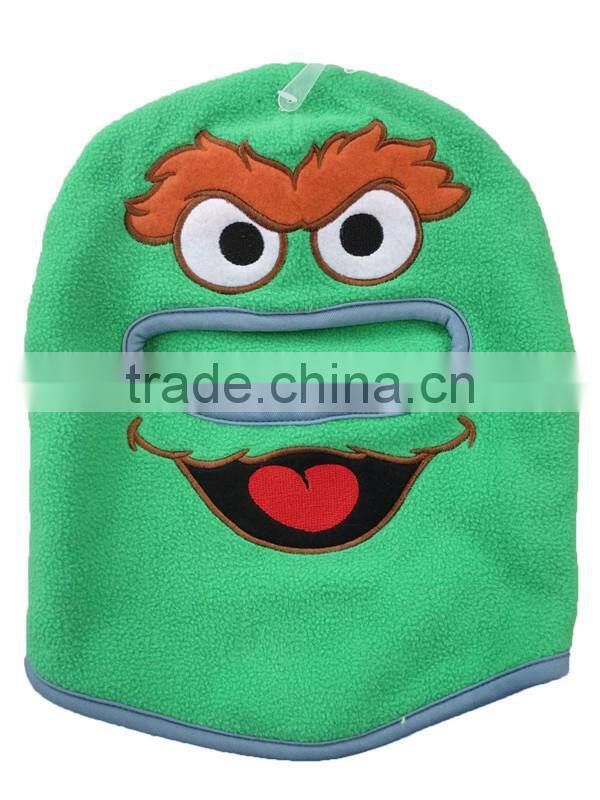 cartoon mask polar fleece face beanie hat