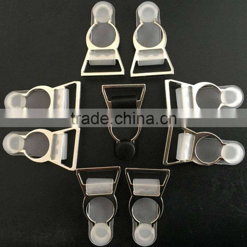 20mm 2017 Dubaa Trading Inc Sexy Lingeries Accessories Silver Garter Metal Suspender Clip NEW Style