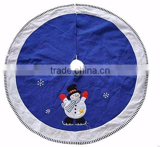 Wholesale Blue Christmas Decoration Ornament Tree Skirt