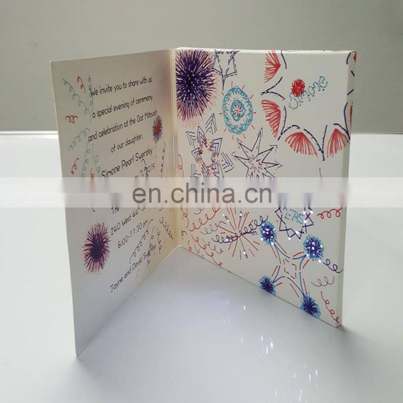 Hot selling handmade designs holiday wholesale colorful printing greeting cards