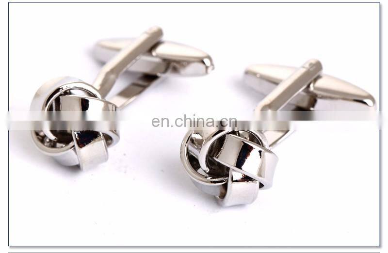 fashionable new design button make metal knot cufflinks