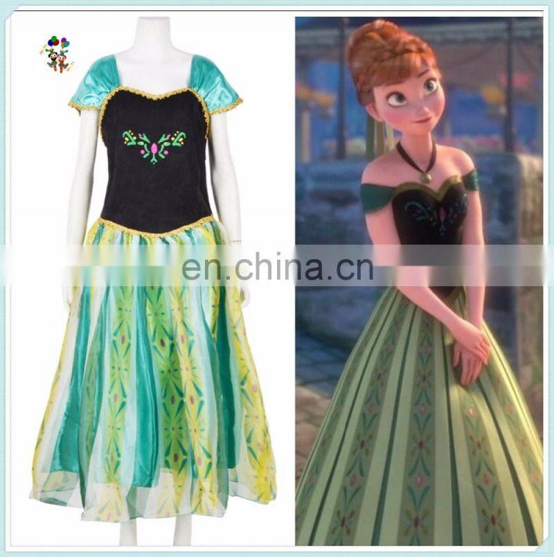 Movie Elsa Anna Kids Girl Fancy Dress Party Costumes HPC-3115