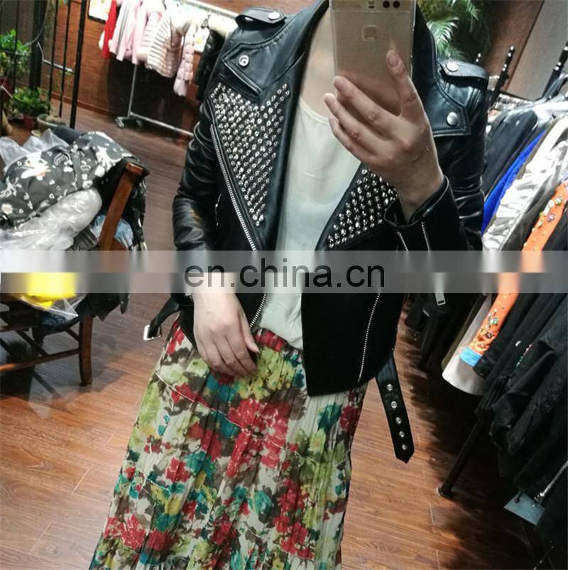 Wholesale Real Leather Jacket High End Fashion Women Harley Leather Jacket Italy Leather Jackets