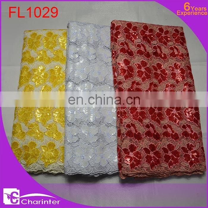 free shipping african cord lace guipure lace fabric