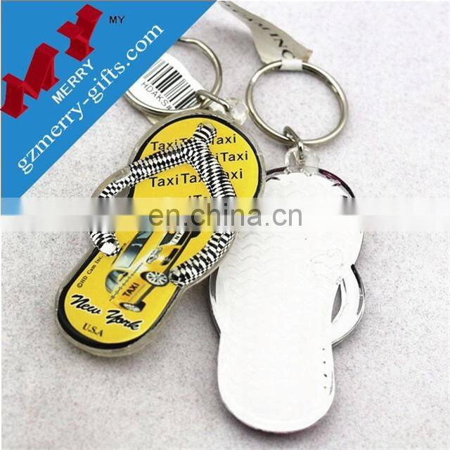 Promotional gifts clear printed acrylic key chain wholesale