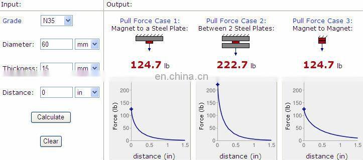 D60H15 ndfeb neodymium magnet 60mm