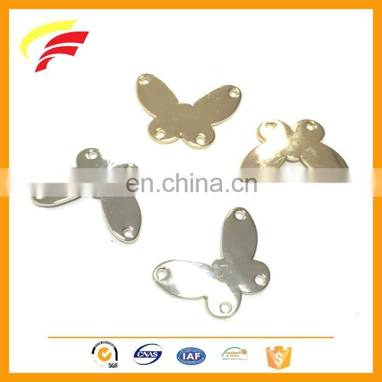 zinc alloy butterfly animal shape decorative buckle for sewing on garment