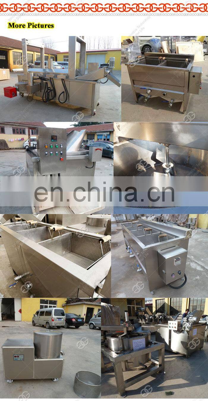 Commercial Price Automatic Stainless Steel Continuous Chicken Electric Fryer Snacks Peanut Groundnut Frying Machine For Sale