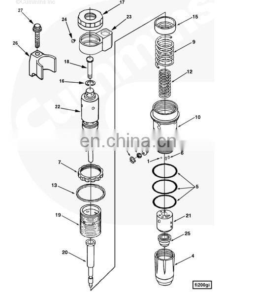 Genuine injector original fuel injector 23670-30020