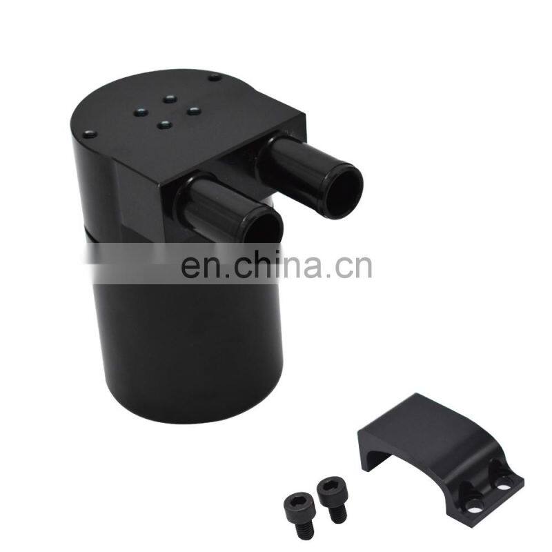 Billet Aluminum Oil Catch Can Tank Bottle Baffled for BMW N54 335i 535i OT1301BLACK