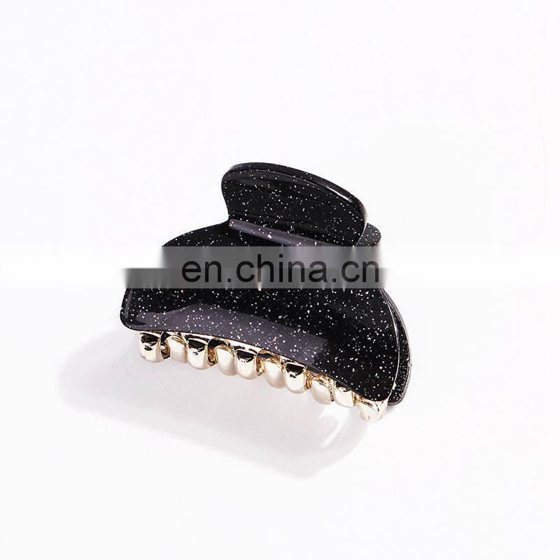 Glitter Colorful Girls Hairpins Crab Hair Claw Clamp Women Barrettes Scrub Hair Clips Hairgrip Hair Accessories Headwear