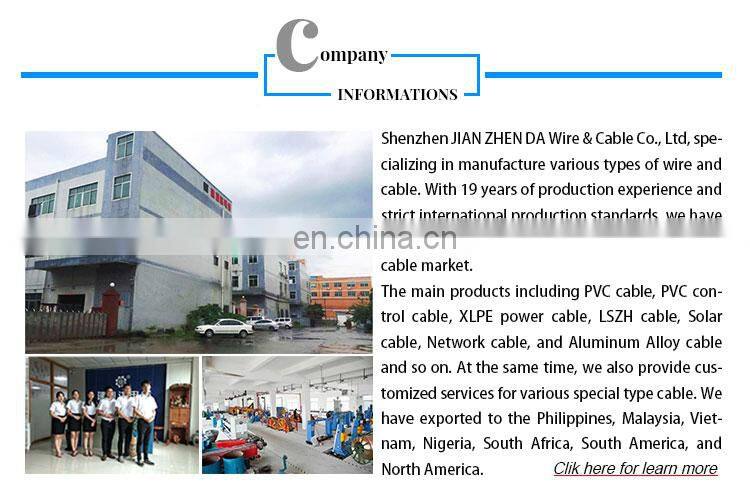 Free sample 2 core 1.5mm 2.5mm copper fire resistance control cable