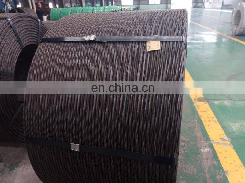 High Tension Steel Wire 1860pa construction 12.7mm pc strands
