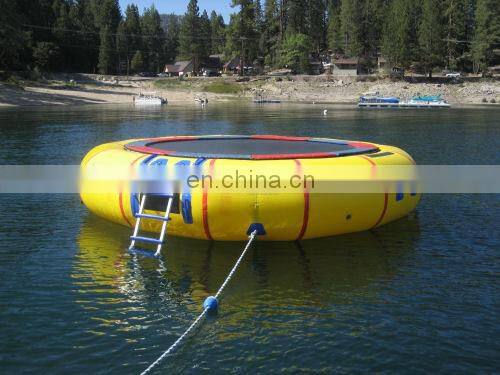 New design inflatable sea water trampoline on water for sale