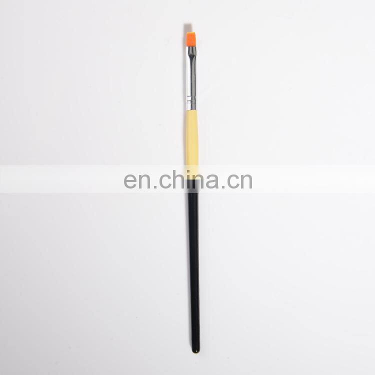 Mini Nail Brush Set 5 Pcs/Set Gloss Black Wood Nail Painting Brush Kit