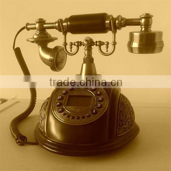 vintage telefones com fio com identificador de chamadas