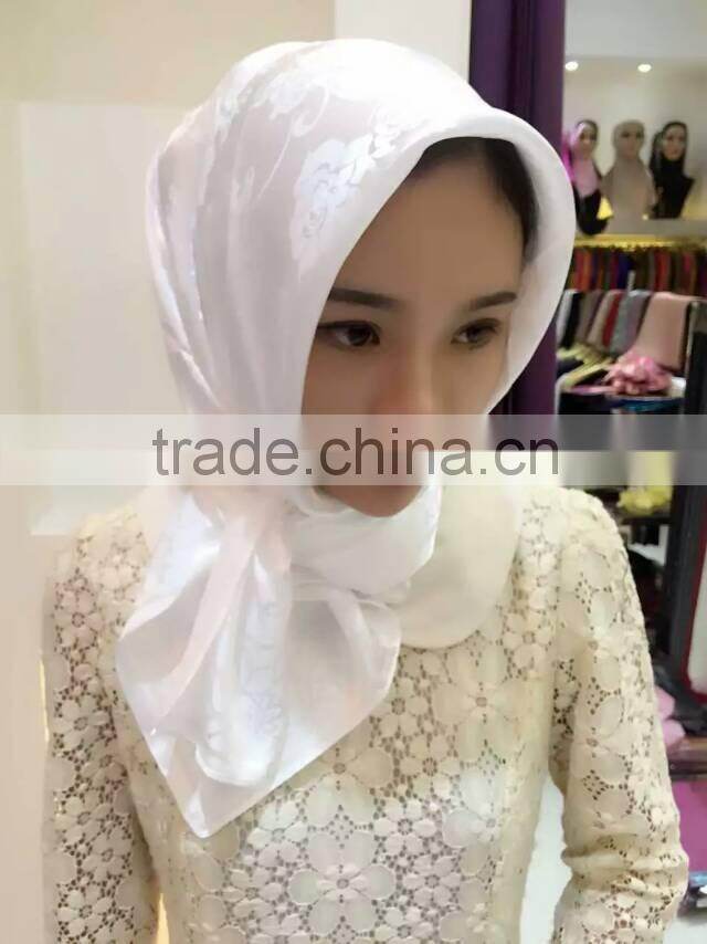 latest design high quality islamic square scarfs muslem headscarf shawl