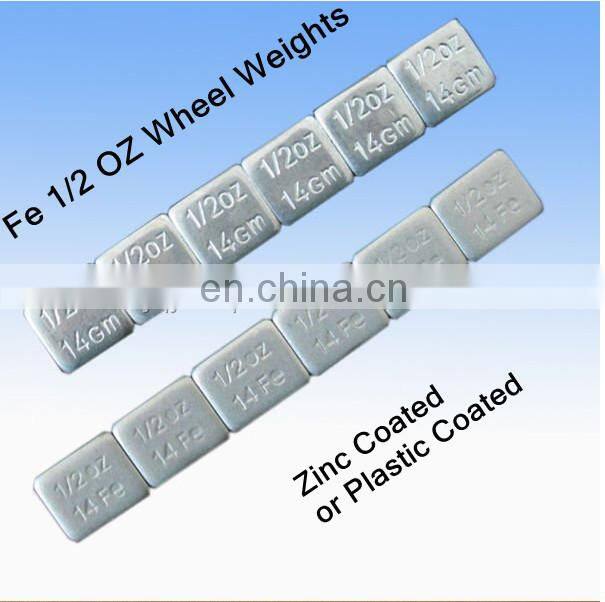 Hot sale PB Adhesive Wheel Balance Weights 1/2oz =14g plastic coated wheel weights manufacture