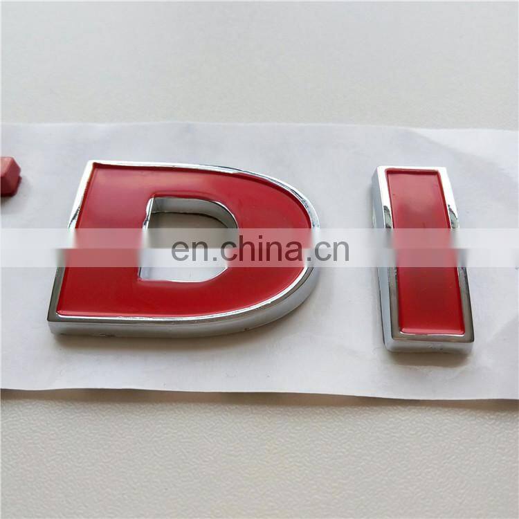 Custom 3D Plastic Nameplate Auto Lettering Decals Car Badge Emblem For TDI
