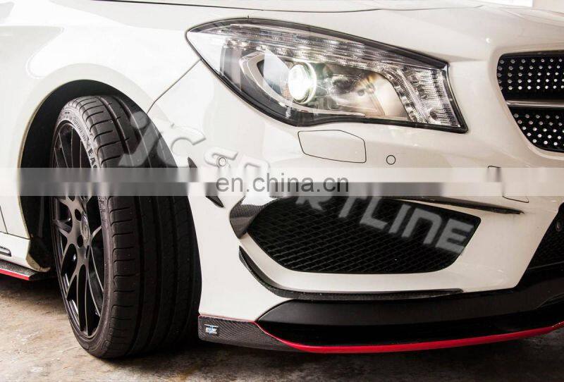 Carbon Moulding Trims Bumper Aprons Flaps For Mercedes Benz W117 C117 4Dr Cla250 6Pcs/Set